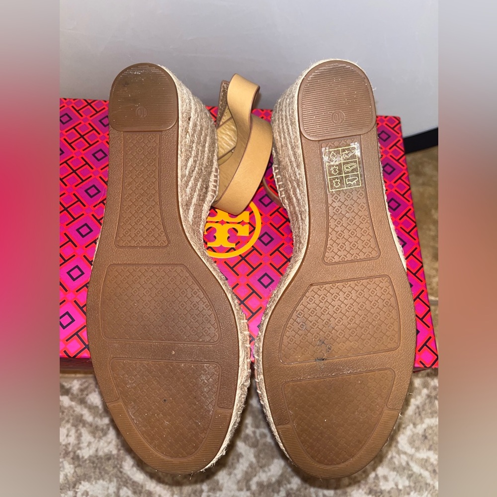 Tory Burch Tan Espadrille Wedges - Picture 4 of 8